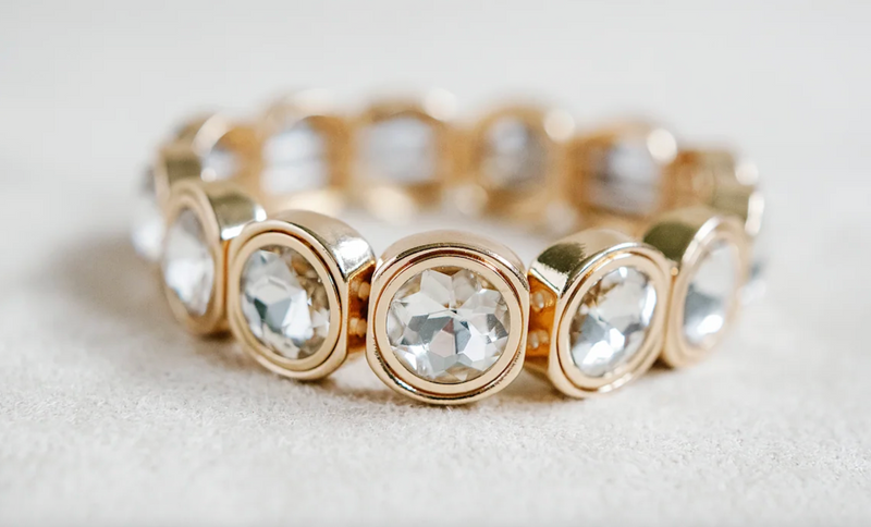 City Girl Gold Large Round Bracelet