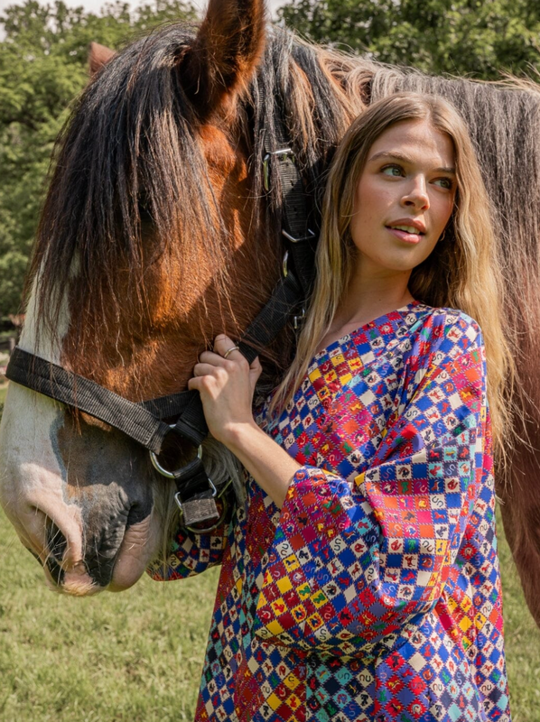 The Juliet Maxi Dress in Carnival Glass