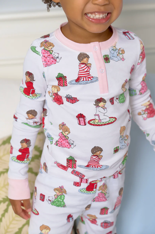 Suttons Sweet Dream Set in Holiday Patience and Prayers/ Palm Beach Pink Suttons Sweet Dream Set in Holiday Patience and Prayers/ Palm Beach Pink