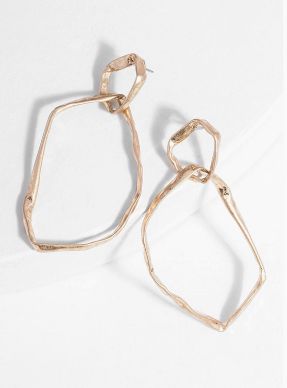 Hand Hewn Earrings