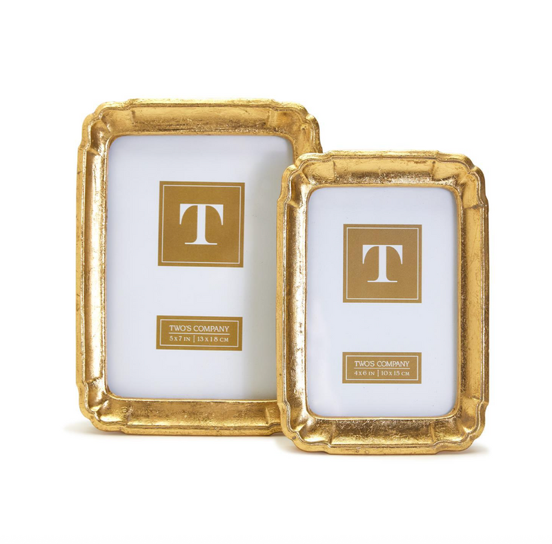 5x7 Gold Leaf Photo Frame
