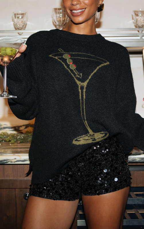 Settle In Sweater in Dirty Martini Knit