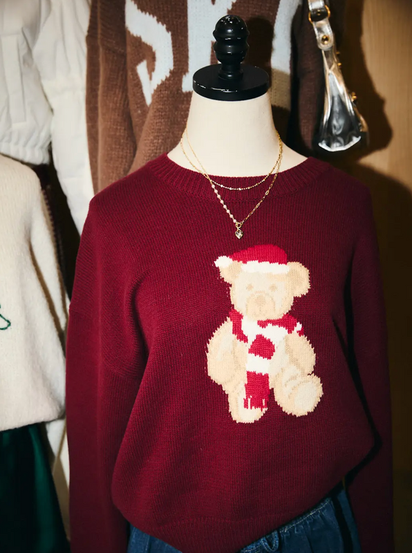 The Ralph Sweater in Santa Teddy