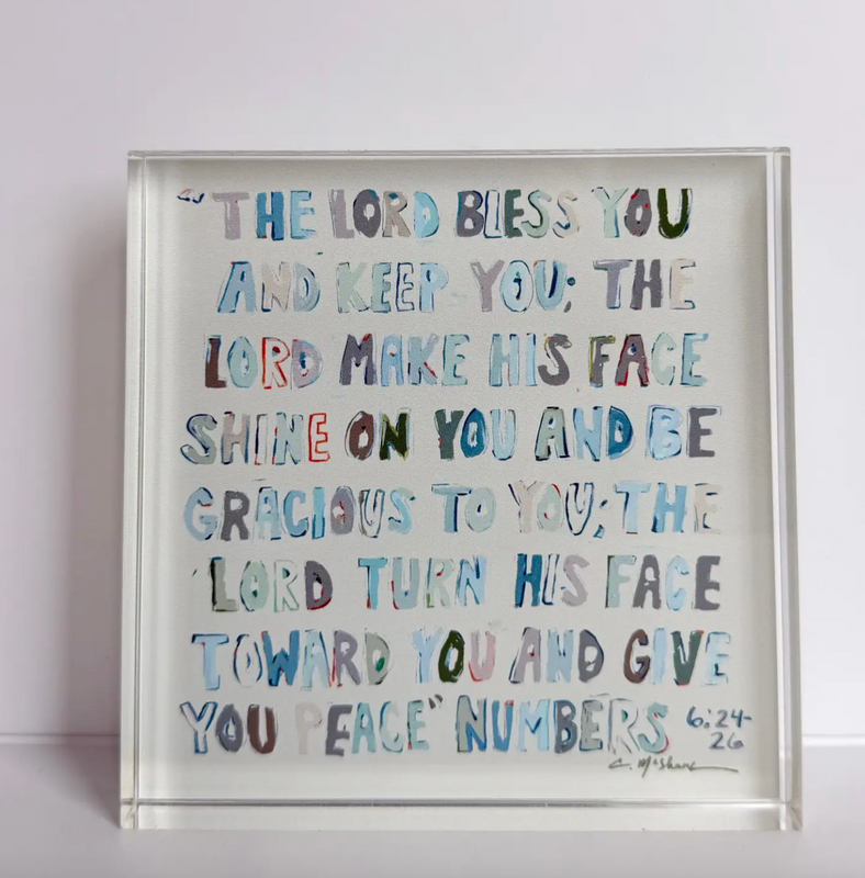 Numbers 6:24-26 Neutral Acrylic Scripture Numbers 6:24-26 Neutral Acrylic Scripture