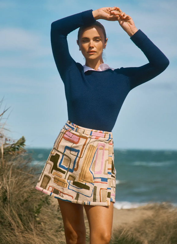 Powell Skirt in Montauk Tapestry