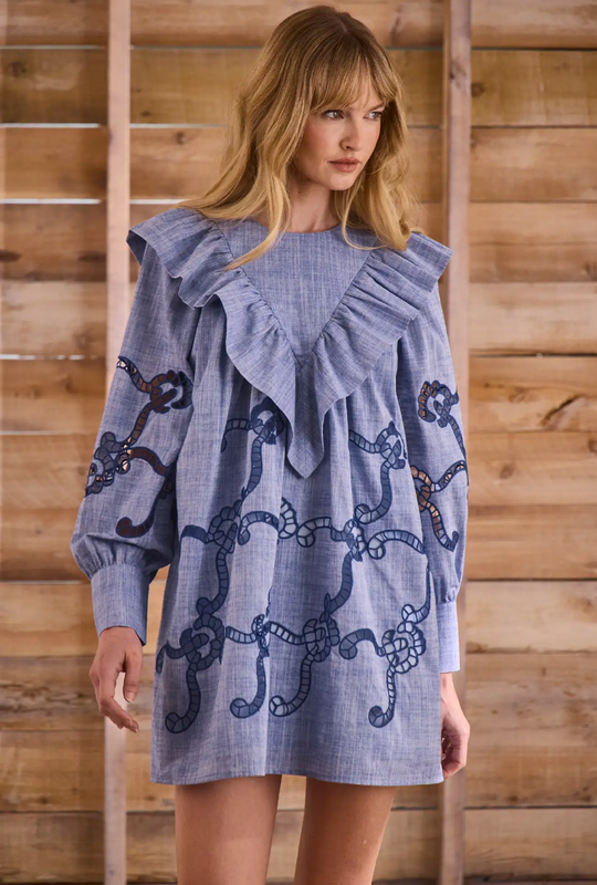 Azalea Dress in Seabank Chambray