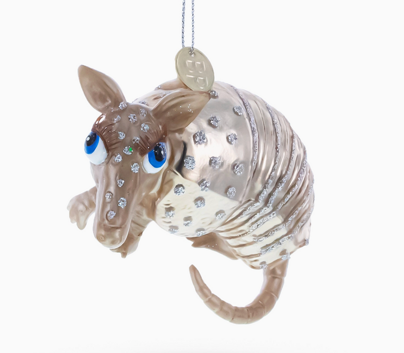 Armadillo Glass Ornament