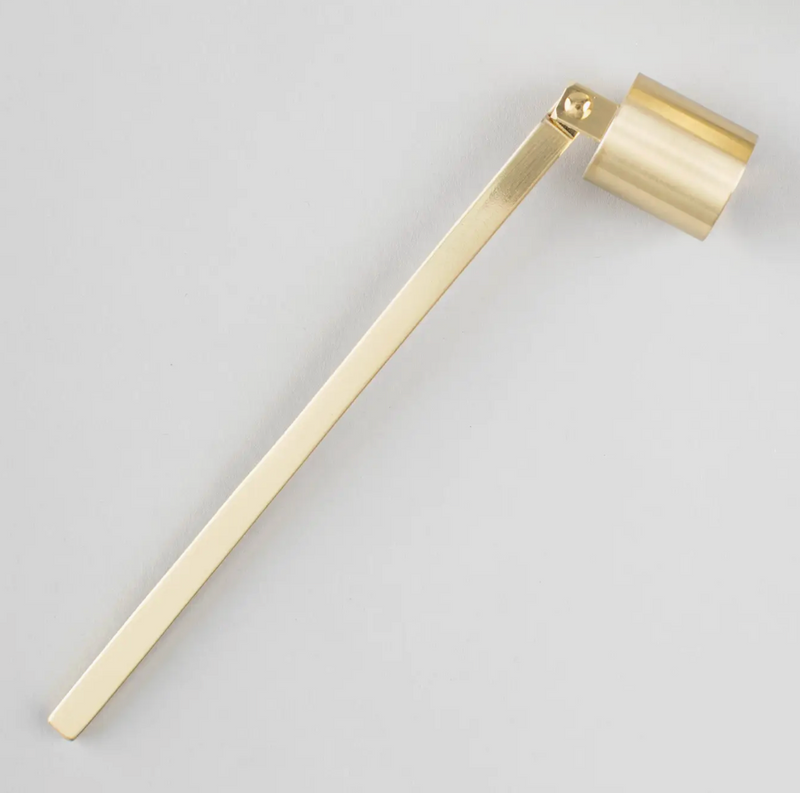 Engraved Brushed Gold Snuffer