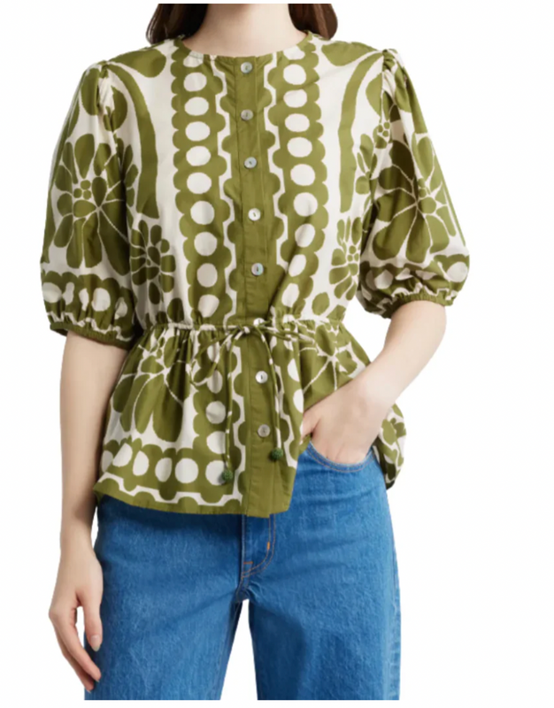 Palermo Green Blouse