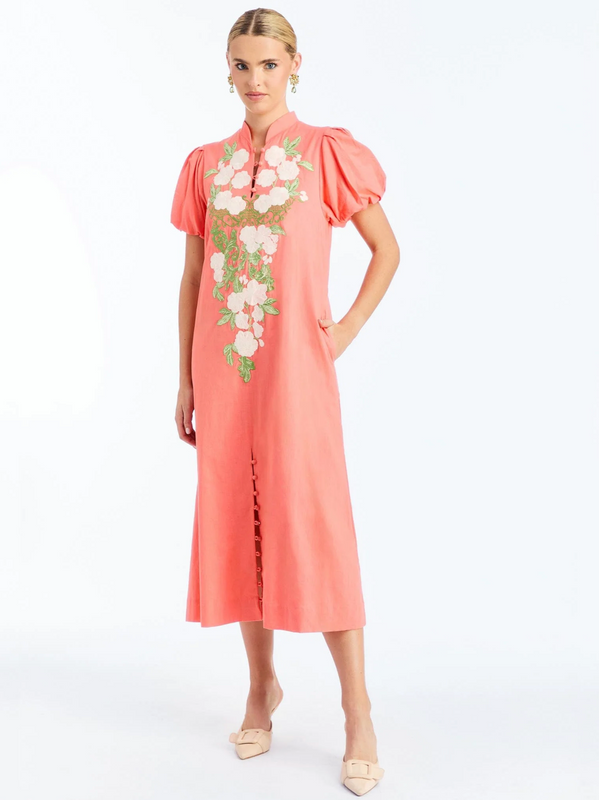 Elliana Midi Dress in Fresco Sunset