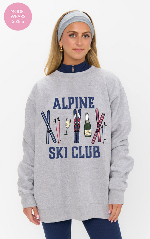 Stanley Sweatshirt in Alpine Ski Club Graphic