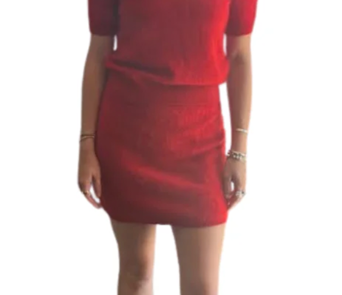 Brushed Cashmere Mini Skirt