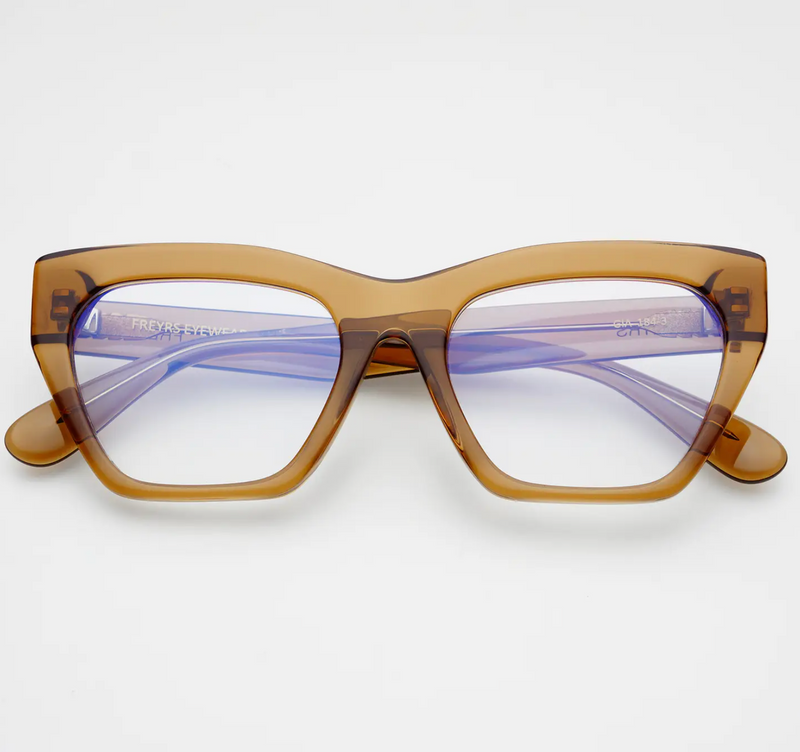 Gia Blue Light Readers Reading Glasses in Brown - +1.5