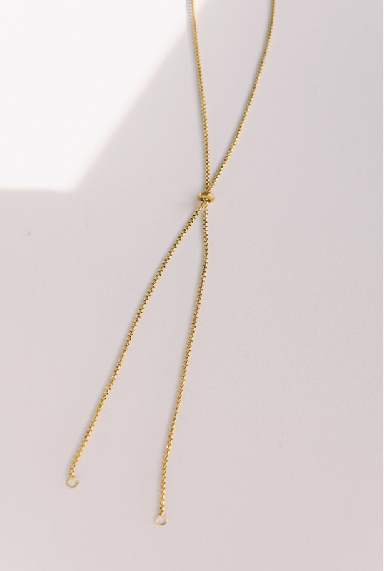 Halsey Sliding Bead Lariat Necklace