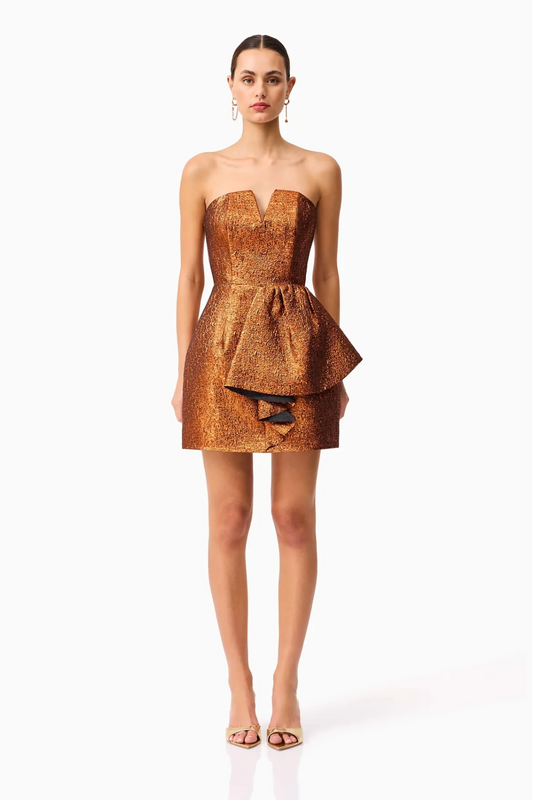 Sapphira Mini Dress in Copper