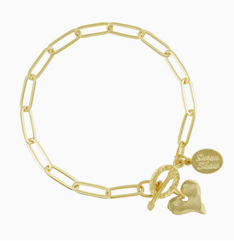 Heart Paperclip Bracelet