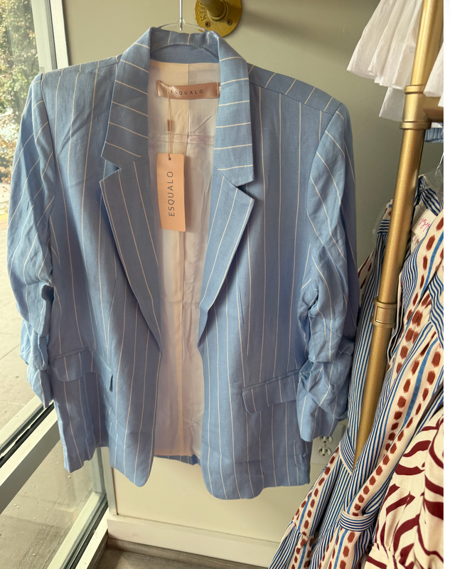 Linen Stripe Blazer