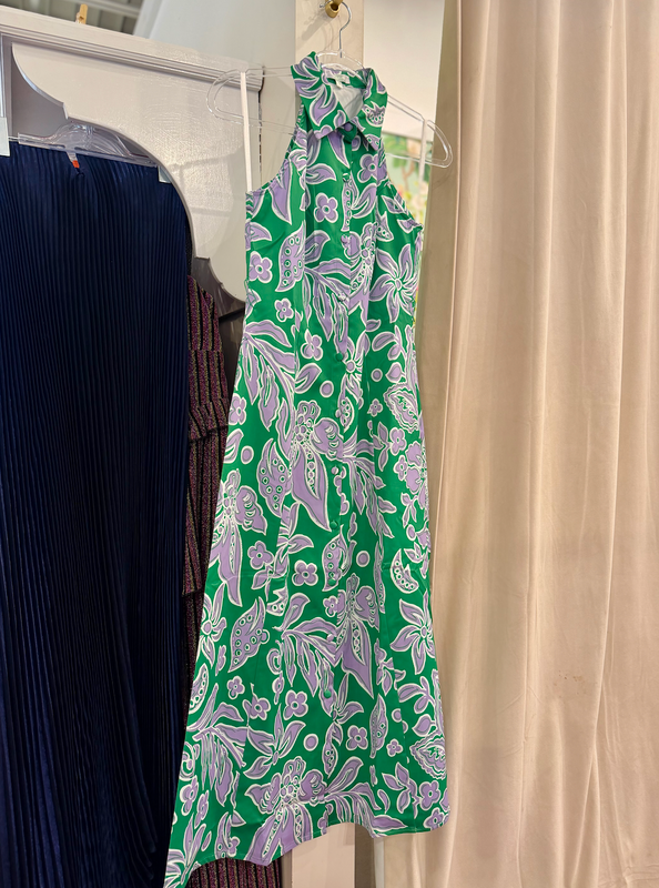 Fitted Halter Shirtdress