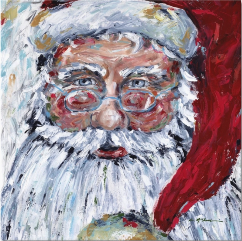 "Checking It Twice" 12X12 Canvas Print