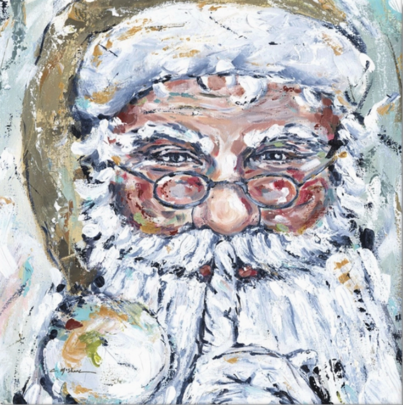 "Secret Santa" 8x8 Canvas Print