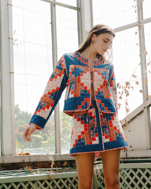 Shoreditch Jacket in Blue Multi