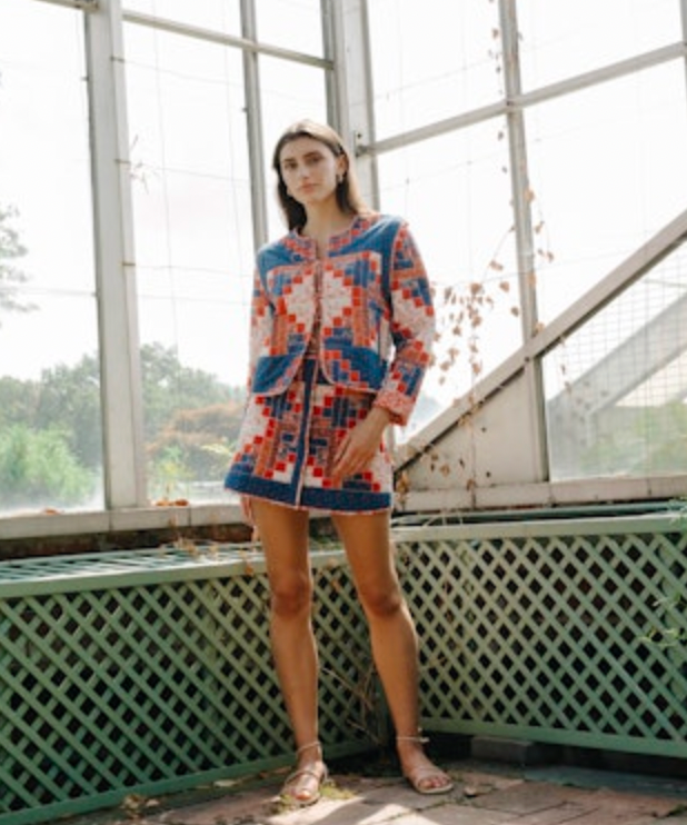 Louise Skirt in Blue Multi