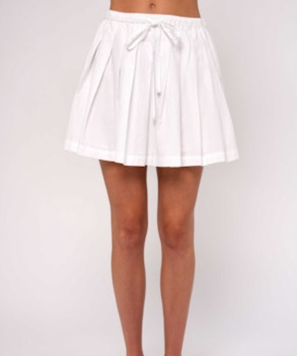 Ansleigh Mini Skirt in Bright White