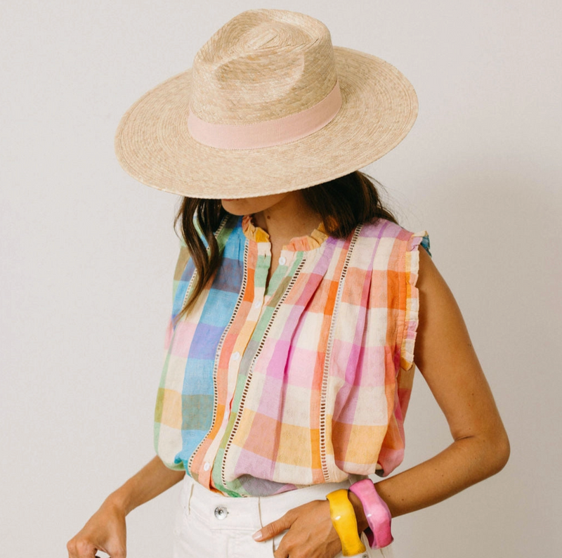 Rainbow Plaid St. Augustine Top