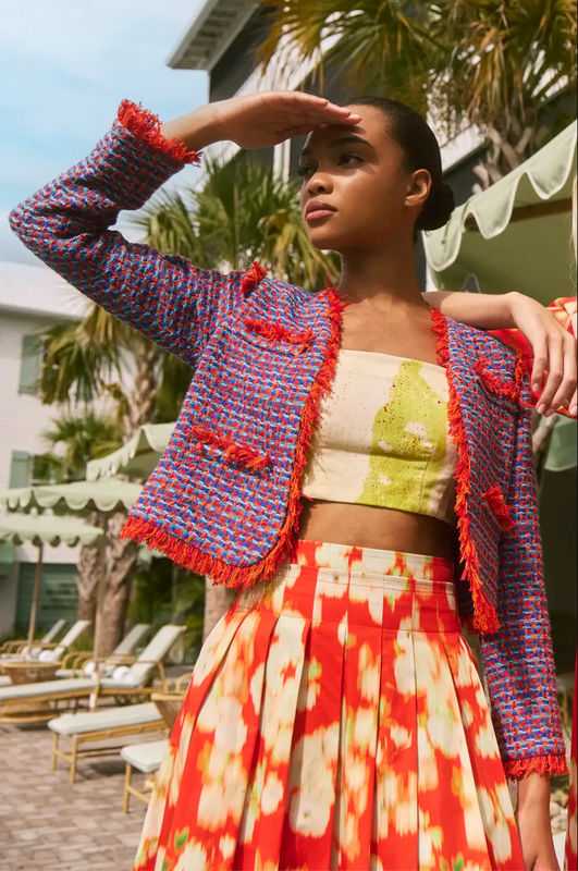 Coco Jacket in Mariner Tweed