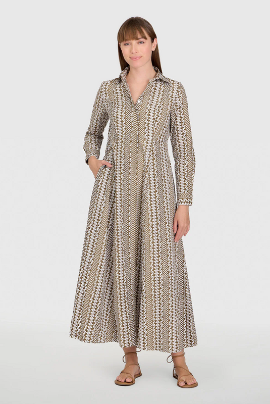 Classic Shirt Dress in Driftwood