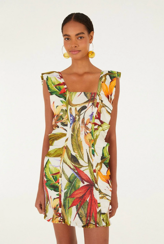 Florart Sand Strapless Maxi Dress