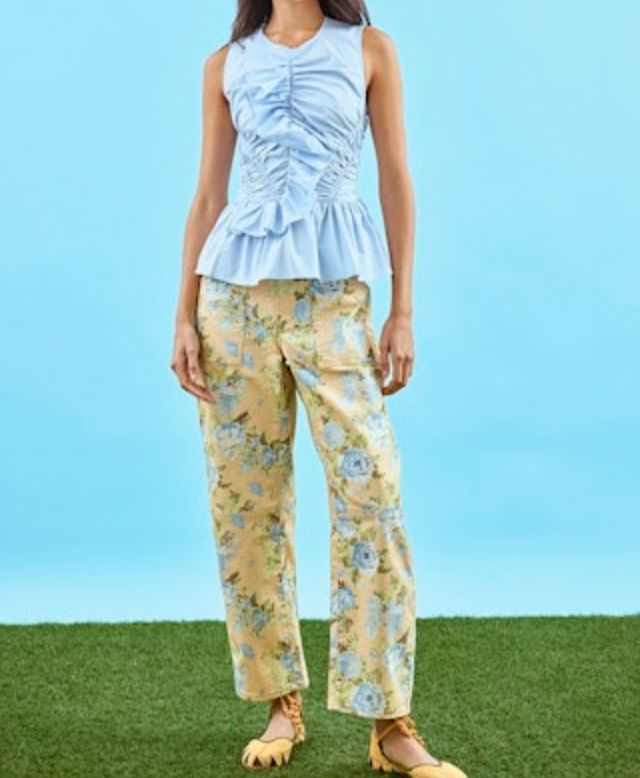 Mallory Jeans in Garden Rose Peri