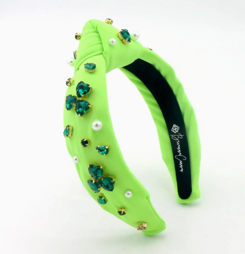 NWT Lele Sadoughi lime green fusion crystal paillette knotted headband Lele Sadoughi | Accessories | Never Worn Lime Zest Fusion  main image 4