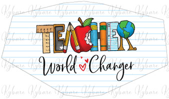Teacher World Changer Face Covering
