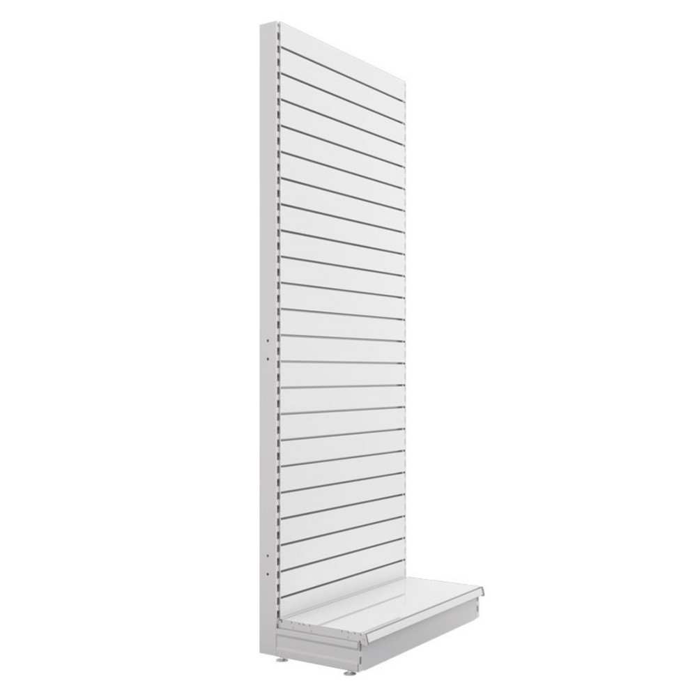 Retail Slatwall Back Panel Shelving Unit H180cm X W125cm