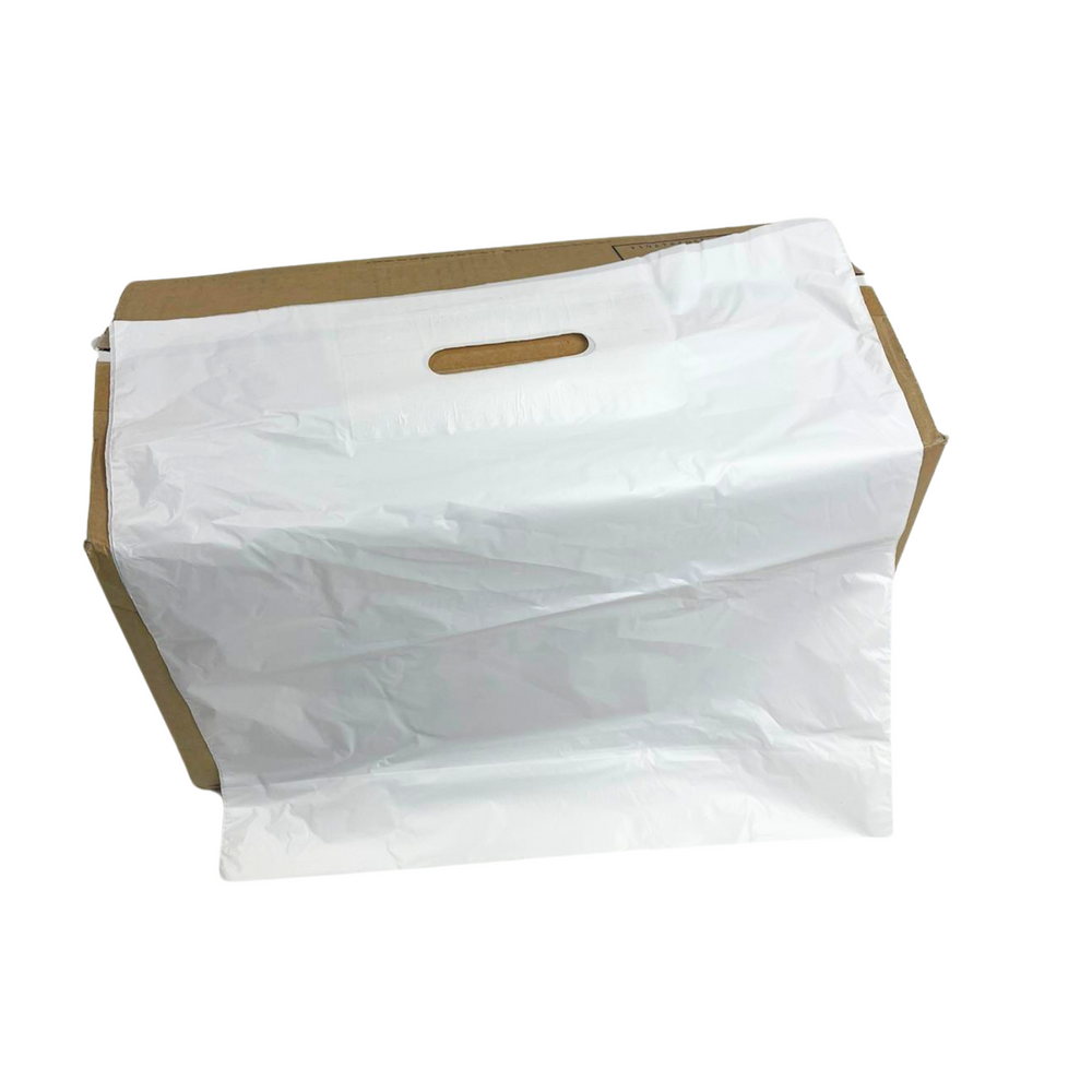 Bolsa De Plástico De Mango De Parche En Blanco Para Diseño De Maqueta Ilustración De