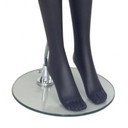 Female Faceless Egghead Display Mannequin – Matt Black (inc stand)