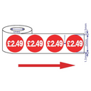 1000x 25mm £2.49 Red Price Self Adhesive Stickers Sticky Labels Swing Tag Labels For Retail