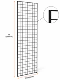 black grid panels
