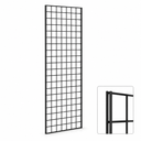 black grid panels