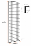black grid panels