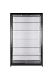 New Black Aluminium Tall Cabinet Showcase 120cm Display Retail Shop Fitting