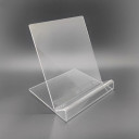 Clear Acrylic iPad & Tablet Stand – Universal Desktop Display Holder for Books, Magazines & Cookbooks