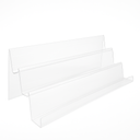 Large 3 tier acrylic with lip