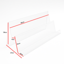 Small 2 tier acrylic with lip