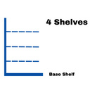 End Promotion Unit Retail Gondola Shelving - 4 Shelves