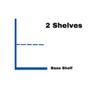 End Promotion Unit Retail Gondola Shelving - 2 Shelves