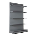 Silver End Promotion Unit Retail Gondola Shelving - H260cm X W66.5cm