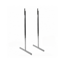 Pair of Heavy Duty Big T-Legs For Grid Mesh - Chrome