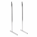 Pair of Heavy Duty Big L-Legs For Grid Mesh Panel - Chrome